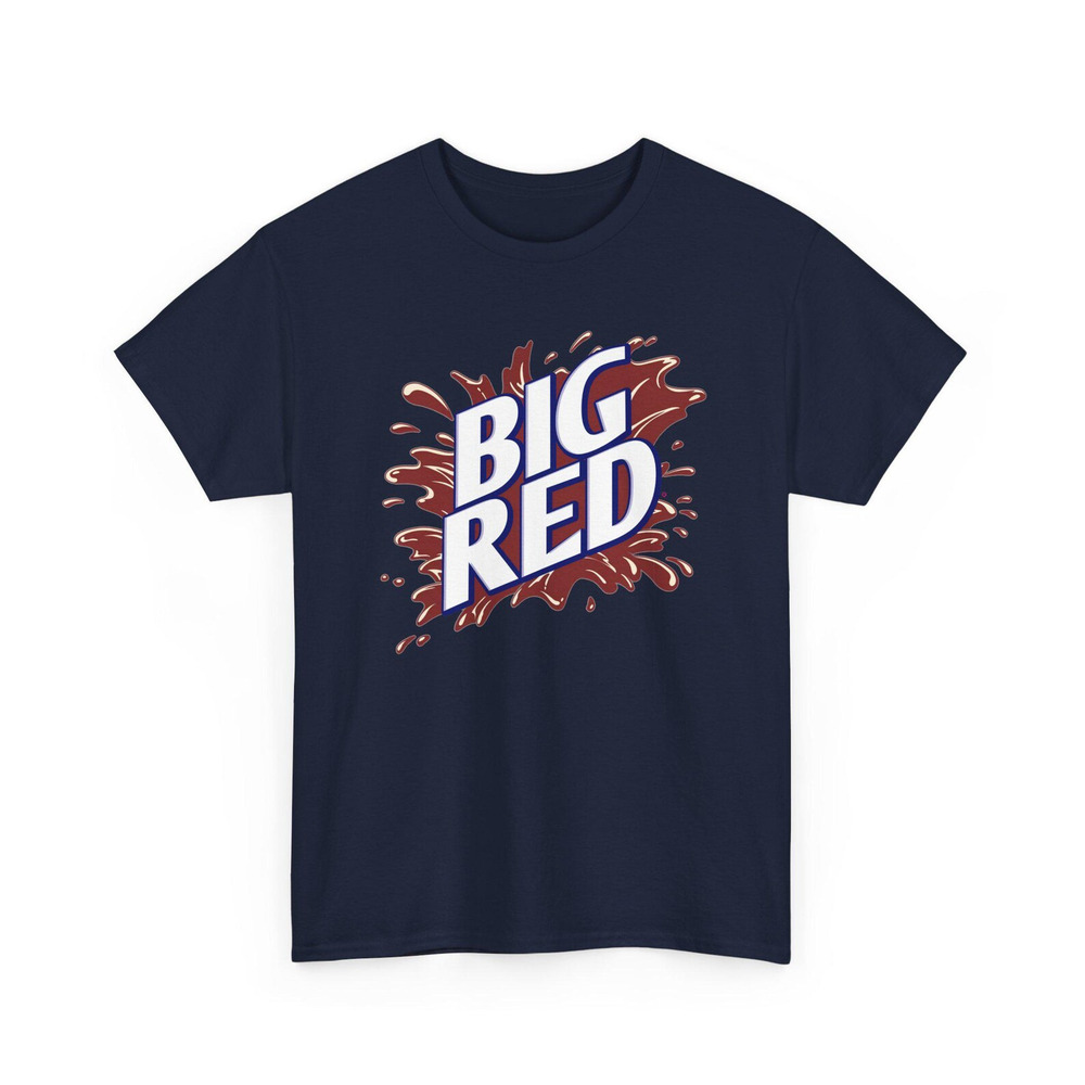 Big Red Soda Pop Logo T Shirt Navy